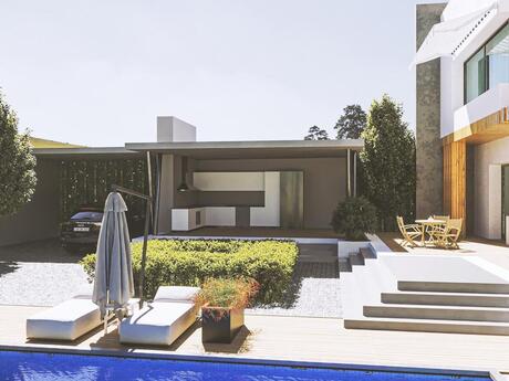 5 otaqlı həyət evi/bağ evi - Mərdəkan q. - 260 m²