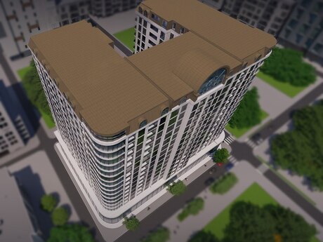 3 otaqlı yeni tikili - Nəsimi r. - 146.7 m²