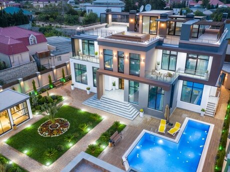 6 otaqlı həyət evi/bağ evi - Mərdəkan q. - 450 m²