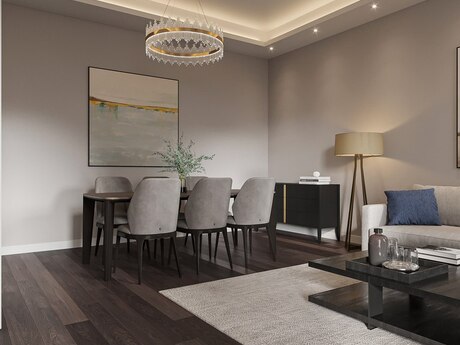 3 otaqlı yeni tikili - Ağ şəhər q. - 123.7 m²