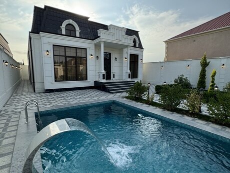 8 otaqlı həyət evi/bağ evi - Mərdəkan q. - 440 m²