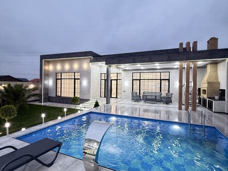 4 otaqlı həyət evi/bağ evi - Mərdəkan q. - 210 m²