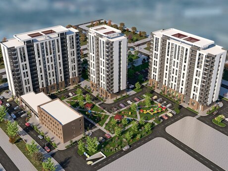 1 otaqlı yeni tikili - 7-ci mikrorayon q. - 57.1 m²