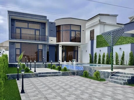 4 otaqlı həyət evi/bağ evi - Mərdəkan q. - 220 m²