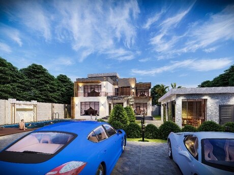 4 otaqlı həyət evi/bağ evi - Şüvəlan q. - 400 m²