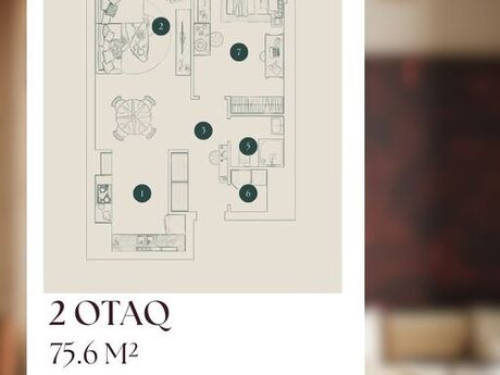 2 otaqlı yeni tikili - Gənclik m. - 75.6 m²