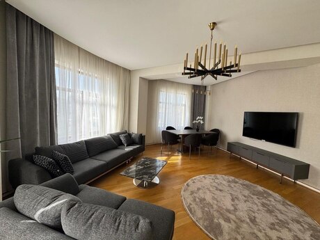 3 otaqlı yeni tikili - Şah İsmayıl Xətai m. - 120 m²