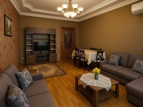 2-room apartment for rent, 80 m², İnşaatçılar: 65 ₼/mo 5
