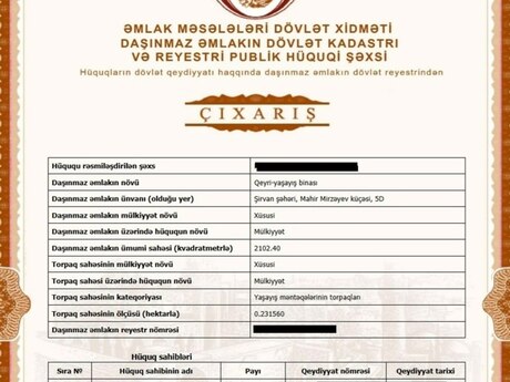 Obyekt - Şirvan - 2100 m²