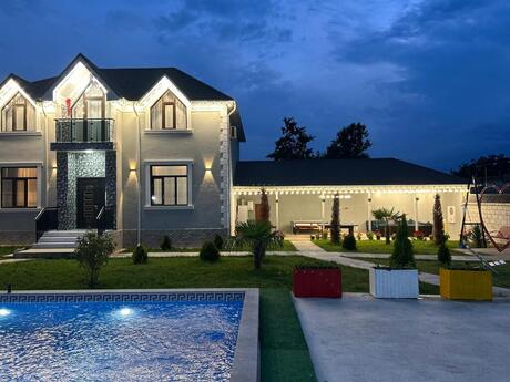 4 otaqlı həyət evi/bağ evi - Qəbələ - 200 m²