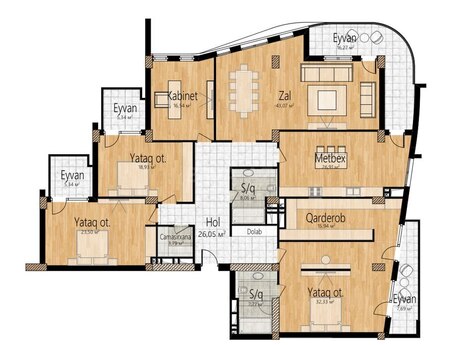 5-room apartment, 303 m², Sabah Residence: 1 250 000 ₼ 5