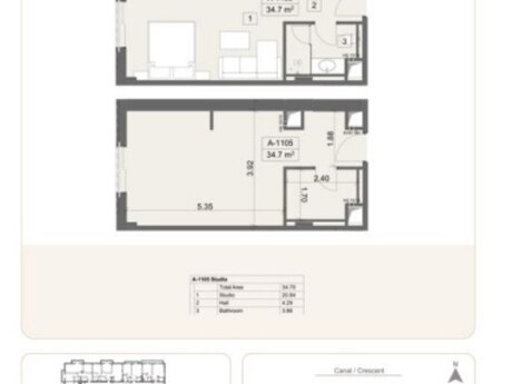 1 otaqlı yeni tikili - Sea Breeze q. - 34 m²