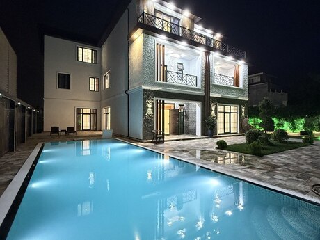 9 otaqlı həyət evi/bağ evi - Mərdəkan q. - 1000 m²