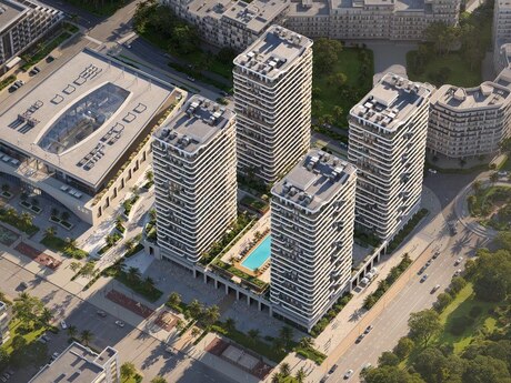 1-комн. новостройка - пос. Sea Breeze - 57.7 м²