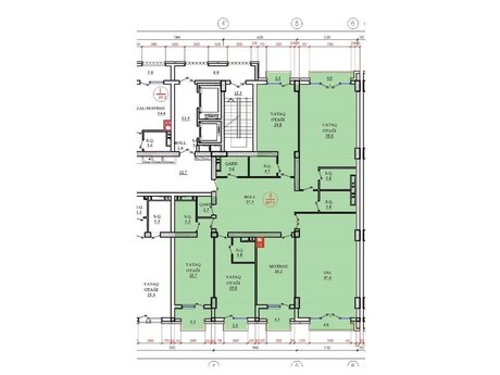 5 otaqlı yeni tikili - Nizami m. - 267 m²