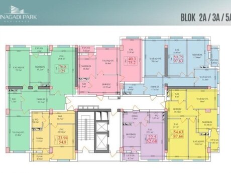 1 otaqlı yeni tikili - Binəqədi q. - 54.8 m²