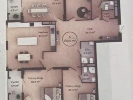 5 otaqlı mənzil, 272 m², Azadlıq Bağçalı Evlər: 670 000 ₼ 5