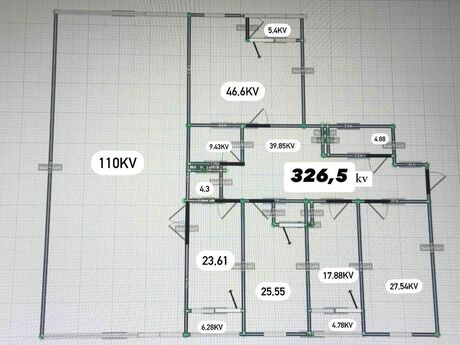 5 otaqlı yeni tikili - Nəriman Nərimanov m. - 326.5 m²