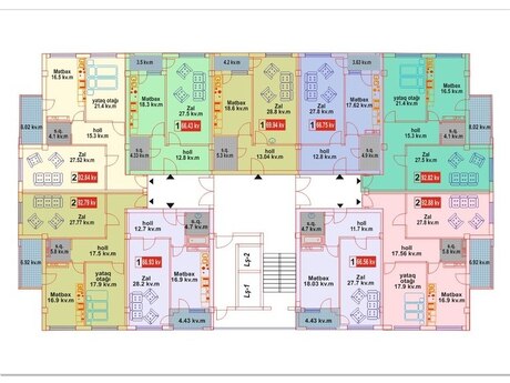 1 otaqlı yeni tikili - Xırdalan - 66.4 m²