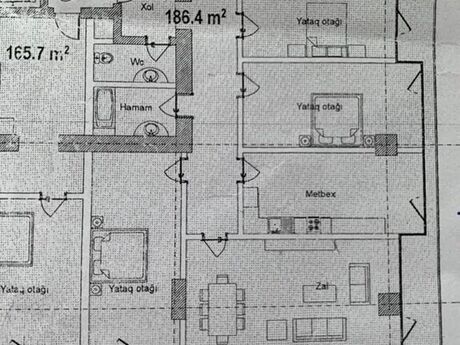 4 otaqlı yeni tikili - Şah İsmayıl Xətai m. - 186 m²