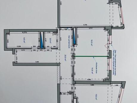 4 otaqlı yeni tikili - Elmlər Akademiyası m. - 177 m²