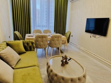 Nəsimidə 2 otaqlı yeni tikili mənzil kirayə verilir, 70 m², 1 200 AZN/ay, şəkil 2 / 12