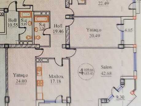 4 otaqlı yeni tikili - 28 May m. - 184 m²