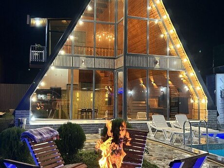 4 otaqlı həyət evi/bağ evi - Qəbələ - 120 m²