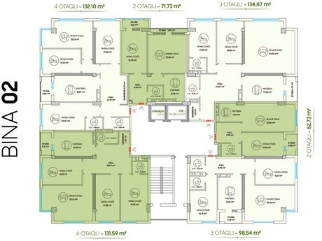 2 otaqlı yeni tikili - Badamdar q. - 73 m²