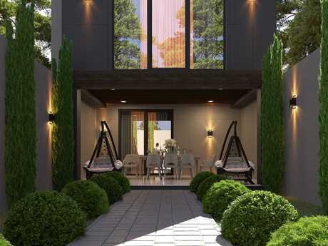 5 otaqlı həyət evi/bağ evi - Badamdar q. - 300 m²