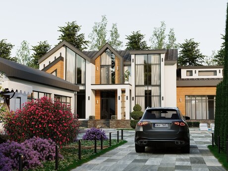 6 otaqlı həyət evi/bağ evi - Mərdəkan q. - 600 m²