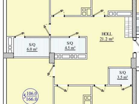 5 otaqlı yeni tikili - Nəriman Nərimanov m. - 166 m²