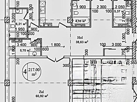 4 otaqlı mənzil, 217 m², 28 May: 825 000 ₼ 4