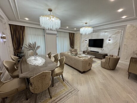 4 otaqlı yeni tikili - Şah İsmayıl Xətai m. - 270 m²