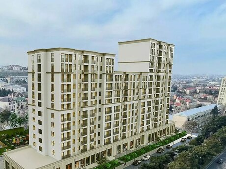 1 otaqlı yeni tikili - Bakıxanov q. - 60.4 m²