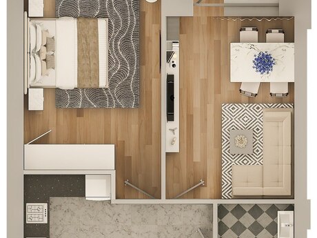 2-комн. новостройка - пос. Масазыр - 59 м²