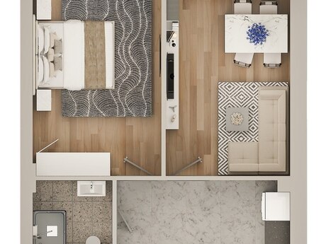2 otaqlı yeni tikili - Masazır q. - 65 m²