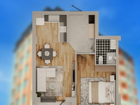 2 otaqlı yeni tikili - Masazır q. - 56 m²