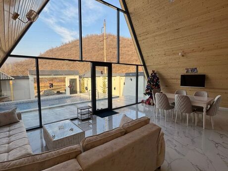 4 otaqlı həyət evi/bağ evi - Qəbələ - 100 m²