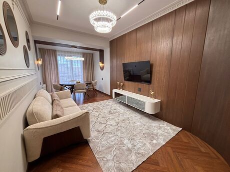 3 otaqlı yeni tikili - Şah İsmayıl Xətai m. - 91 m²