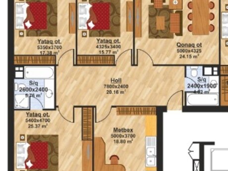 4-комнатная квартира, 148 м², Ağ şəhər: 520 000 ₼ 5