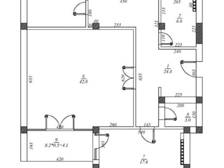 3 otaqlı yeni tikili - Şıxov q. - 158 m²