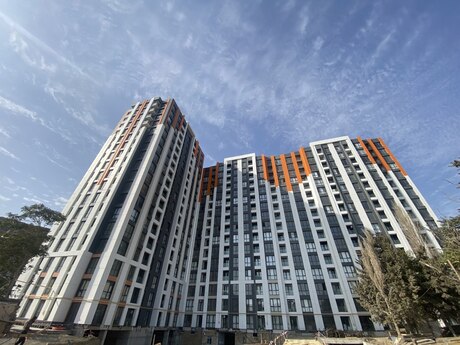 3 otaqlı yeni tikili - İnşaatçılar m. - 76.5 m²