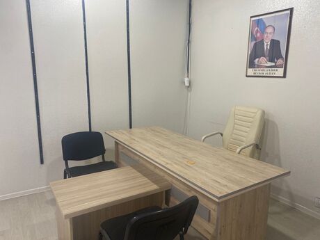 1-комн. офис - м. Сахил - 19 м²