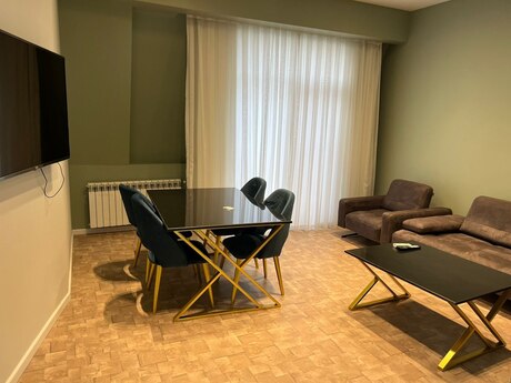 Ağ şəhərdə 2 otaqlı yeni tikili mənzil kirayə verilir, 100 m², 1 200 AZN/ay, şəkil 3 / 7