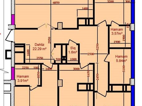 4 otaqlı yeni tikili - Elmlər Akademiyası m. - 187.5 m²