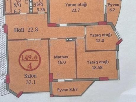 4 otaqlı mənzil, 150 m², Nəsimi: 449 000 ₼ 2