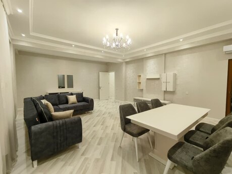 3-room new-build apartment for rent in Yasamal, 120 m², 1 200 AZN/mo, photo 5 / 12