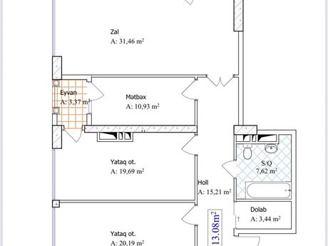 3-room apartment, 113 m², Triumph Palace: 325 000 ₼ 5
