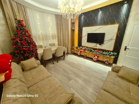 3 otaqlı yeni tikili - Bakıxanov q. - 75 m²